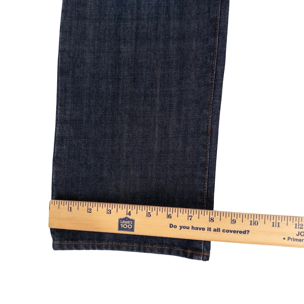 Hugo Boss Mens 34x32 Kansas Jeans Regular Fit Dark Wash Denim Designer Luxe